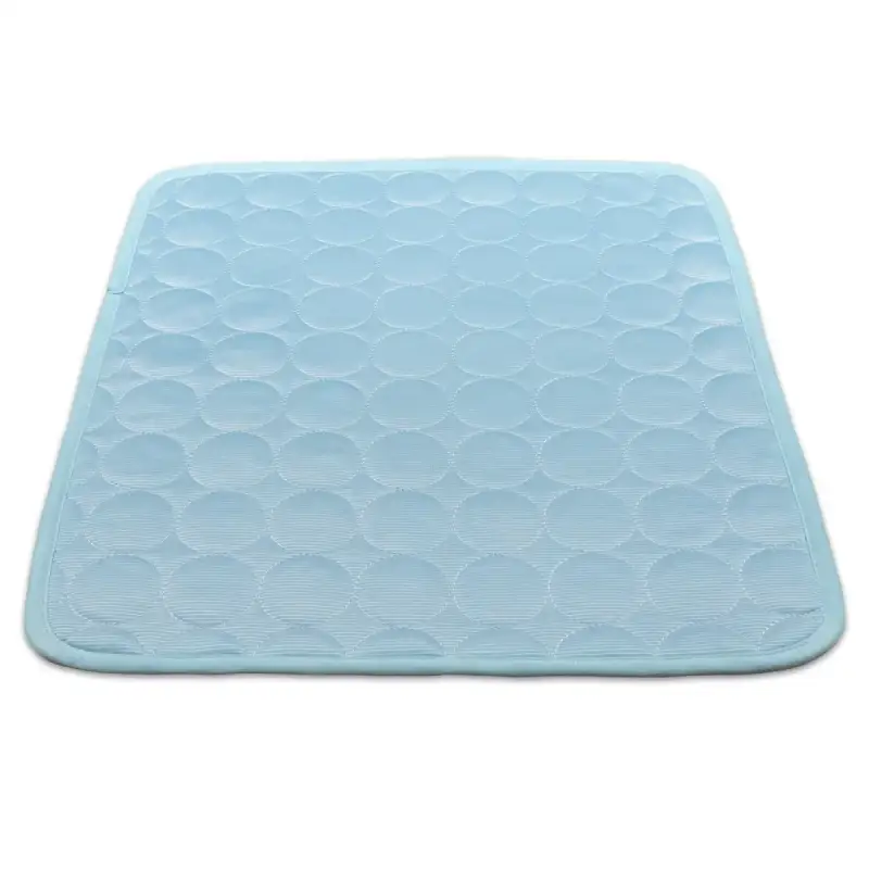 Quilted Gel-Free Cooling Mat for Dogs, Blue - Image 3