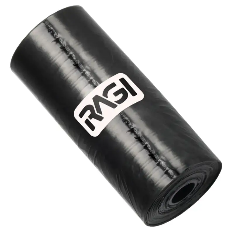 Black Dog Poop Bags, Single Roll of 20