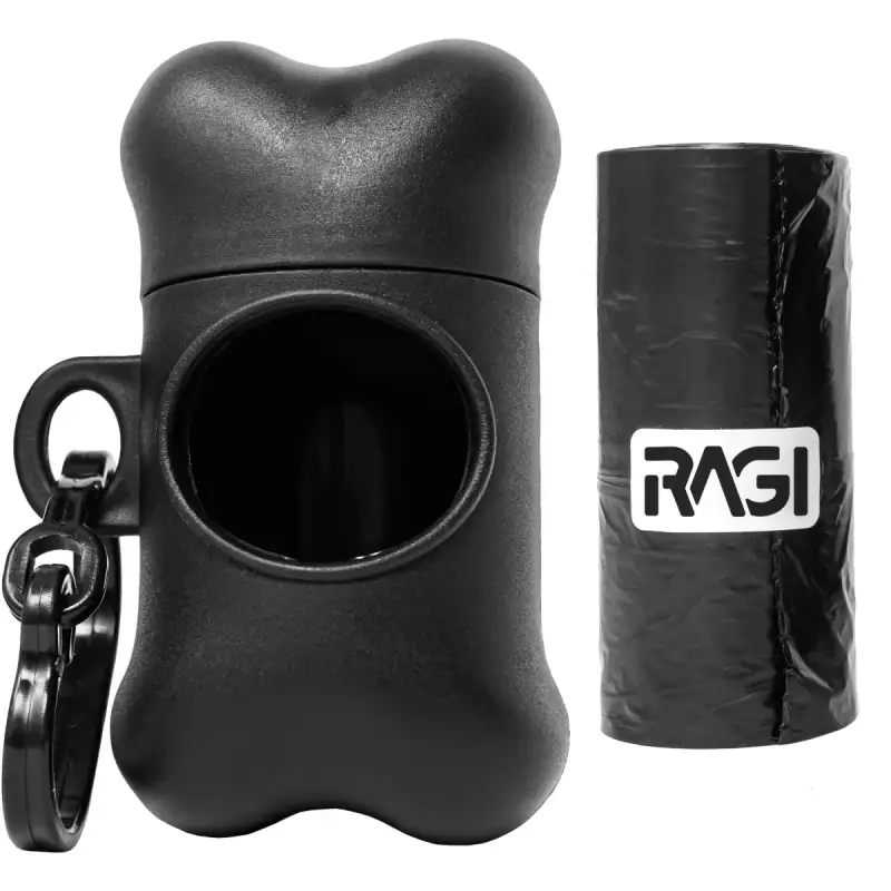 480 Black Dog Poop Bags with Dispenser - Image 3