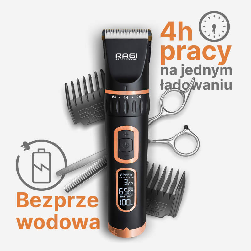 Quiet Cordless Dog Grooming Clippers - Image 2