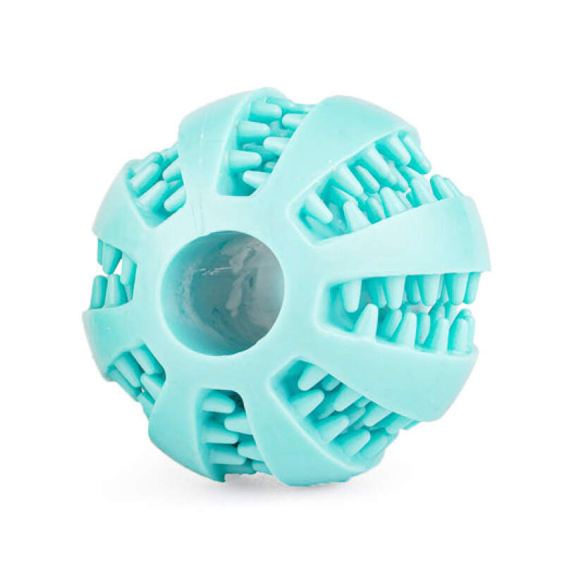 Dental Ball for Dogs with Treats Dispenser Chew Toy Blue - Image 3