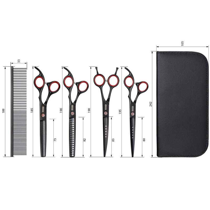 RAGI 4-Piece Dog Grooming Scissors Set - Image 3