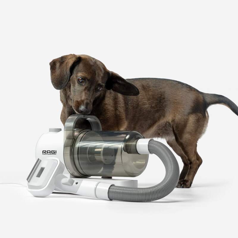 Dog Grooming Vacuum Kit with Clipper and Brushes - Image 8
