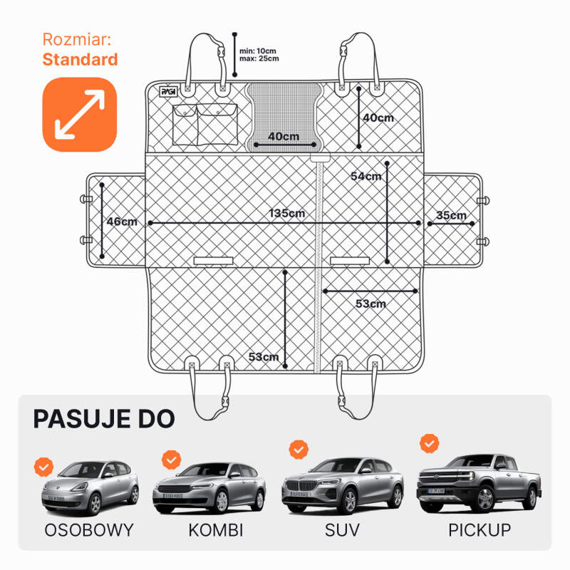 RAGI 4-in-1 Waterproof Dog Car Seat Cover - Image 2