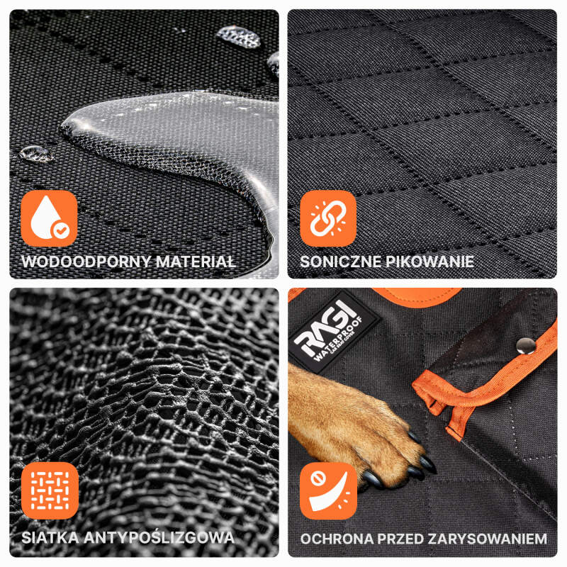 RAGI 4-in-1 Waterproof Dog Car Seat Cover - Image 7
