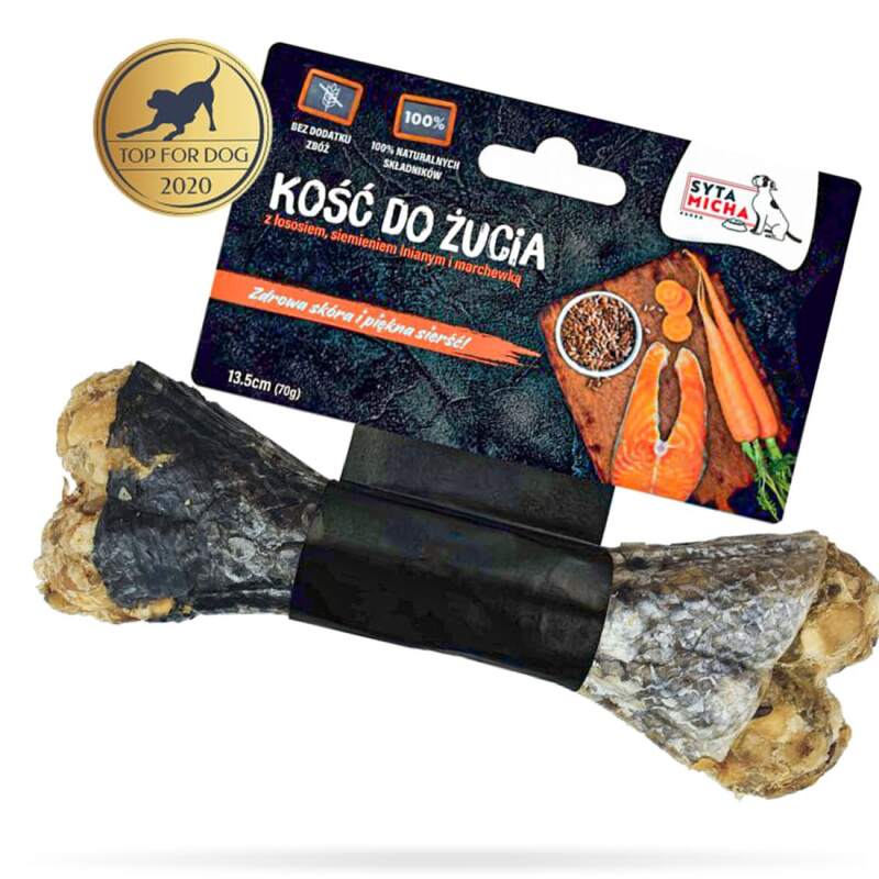Salmon Chew Bone for a Shiny Coat - Image 2