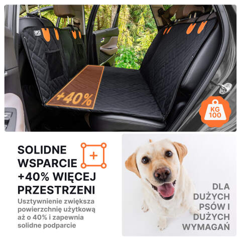 Alternative view of Stiffened Dog Car Seat Cover & Hammock
