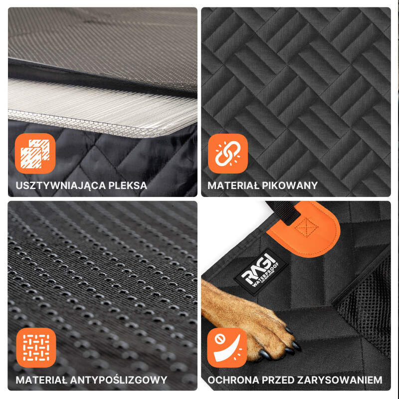 Stiffened Dog Car Seat Cover & Hammock - Image 6