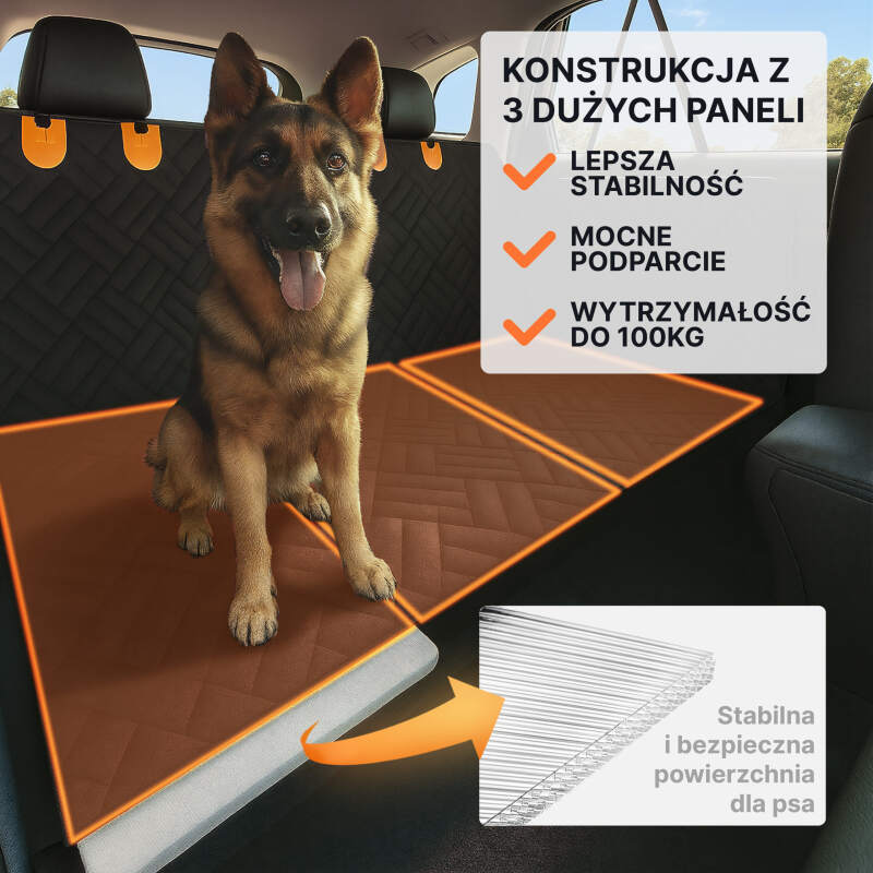 Stiffened Dog Car Seat Cover & Hammock - Image 11