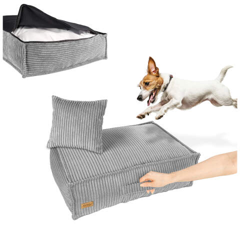 Light Grey Dog Bed Mattress – Pet Bed in Multiple Sizes