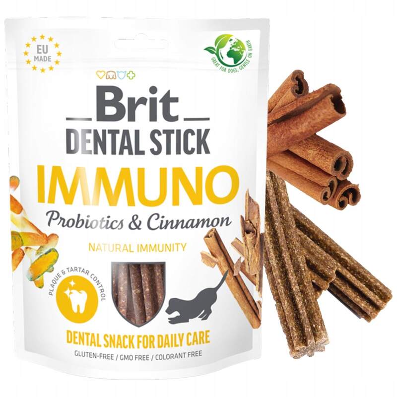 Brit Dental Stick Immuno with Probiotics and Cinnamon - Image 3