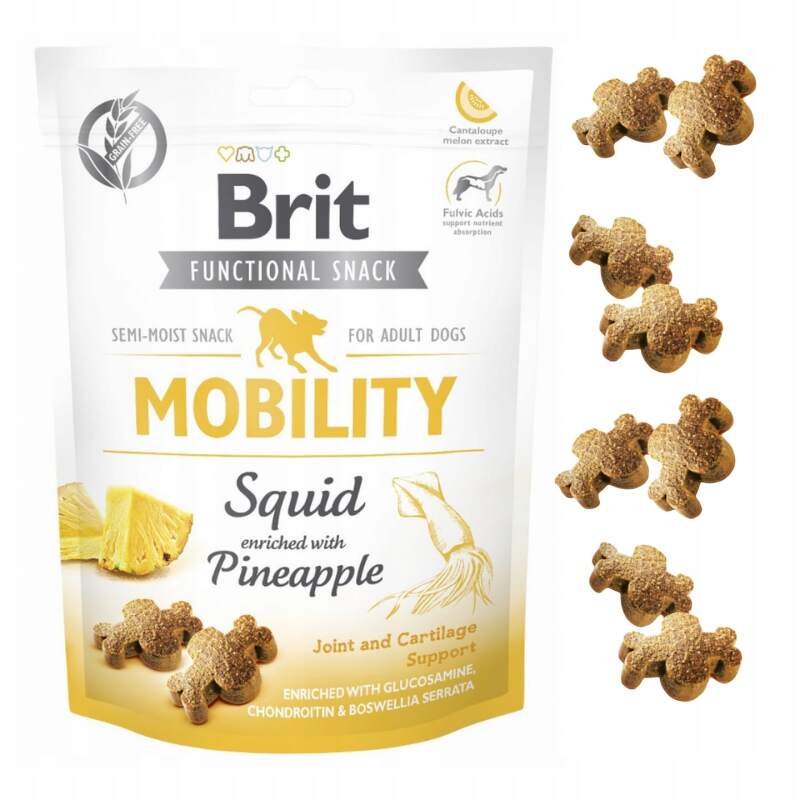 Brit Care Functional Mobility Treats with Squid