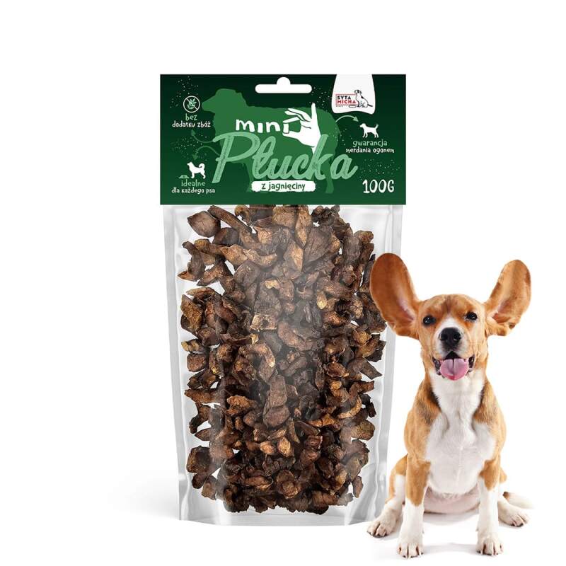 Mini Dried Lamb Lung Dog Treats (100 g)