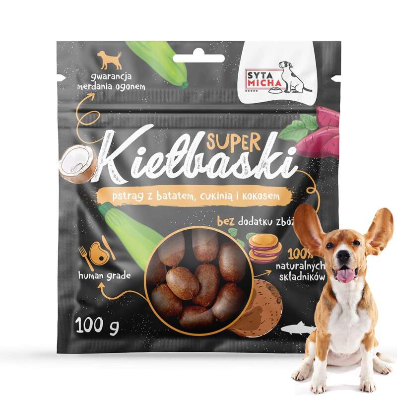 Super Sausages – Air-Dried Trout Training Treats for Dogs