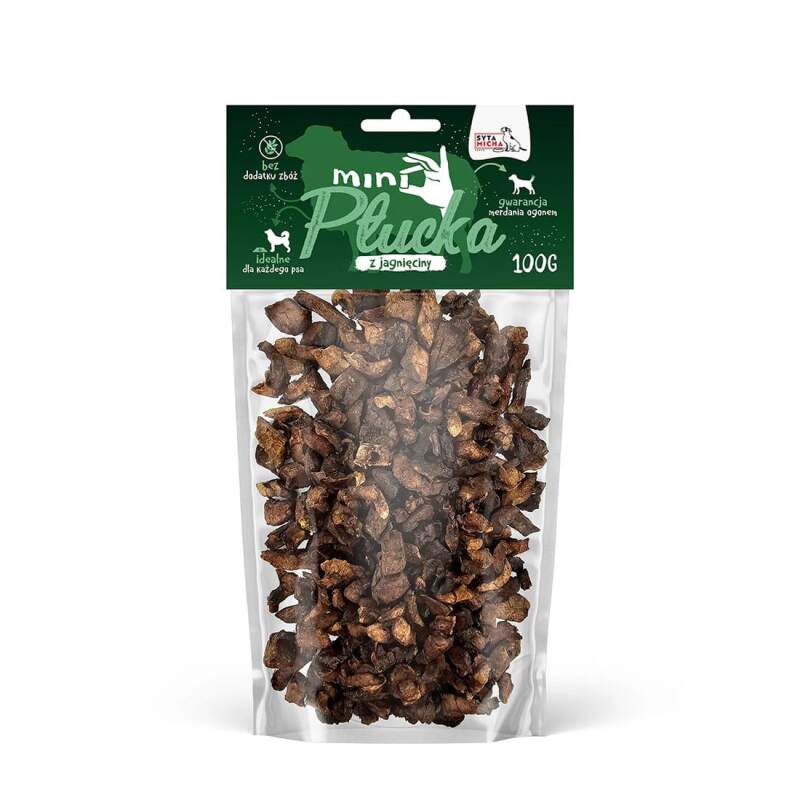 Mini Dried Lamb Lung Dog Treats (100 g) - Image 2