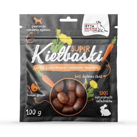Alternative view of Super Sausages: Rabbit & Carrot (100g)