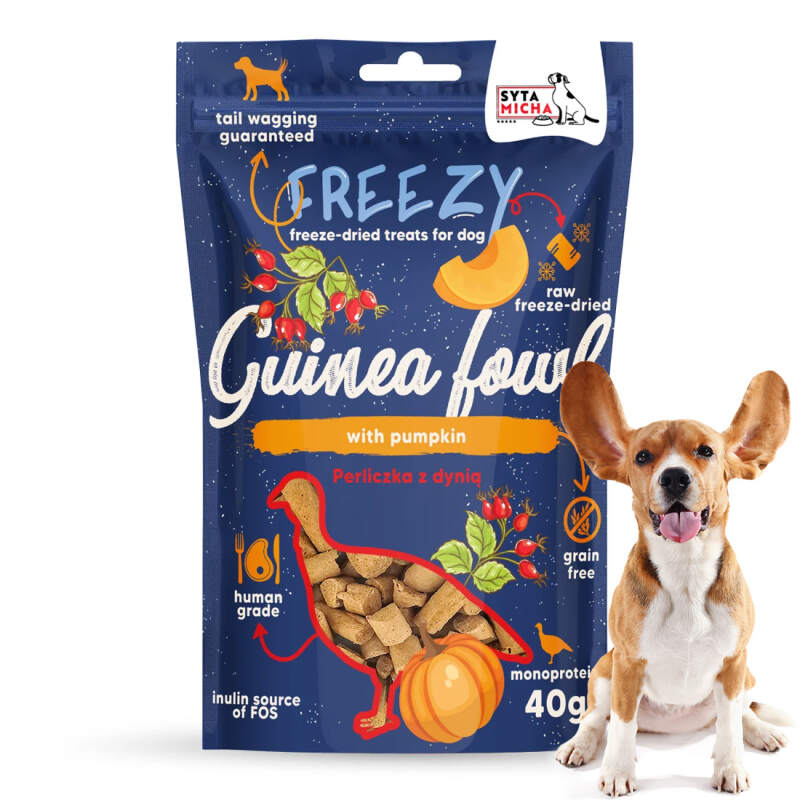 Freeze-Dried Guinea Fowl & Pumpkin Dog Treats