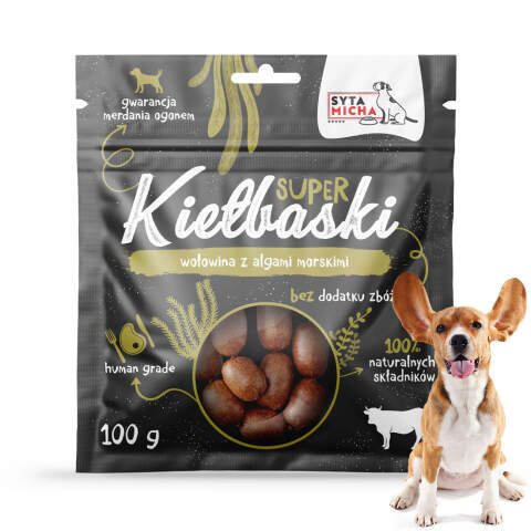 Beef & Seaweed Mini Sausages for Dogs