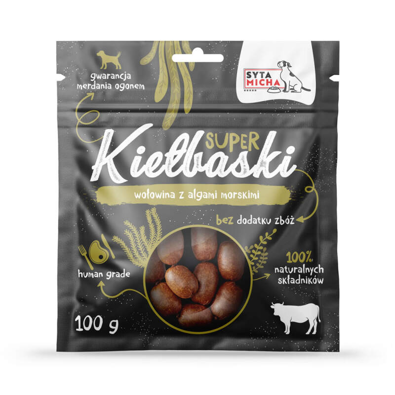 Beef & Seaweed Mini Sausages for Dogs - Image 2