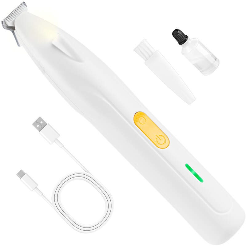 Cordless Dog Paw Trimmer with LED Light