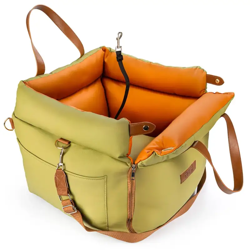 3-in-1 Dog Car Seat, Bed and Carrier (Green)