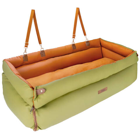 2-in-1 Dog Car Seat & Travel Bed (Green)