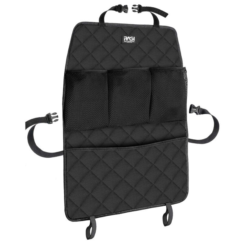 2-in-1 Dog Car Seat Cover & Backrest Organizer - Image 4