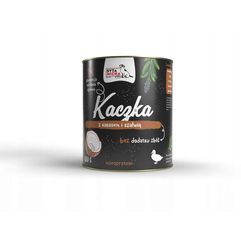 Syta Micha Duck, Coconut & Sage Wet Dog Food 800g
