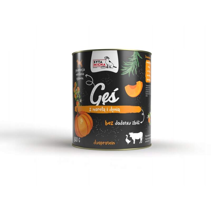 Syta Micha Goose with Apricot & Pumpkin Wet Dog Food 800g
