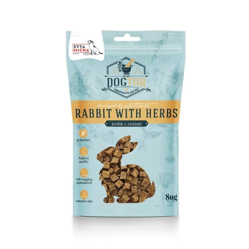 Rabbit & Herb Calming Treats for Dogs (80 g)