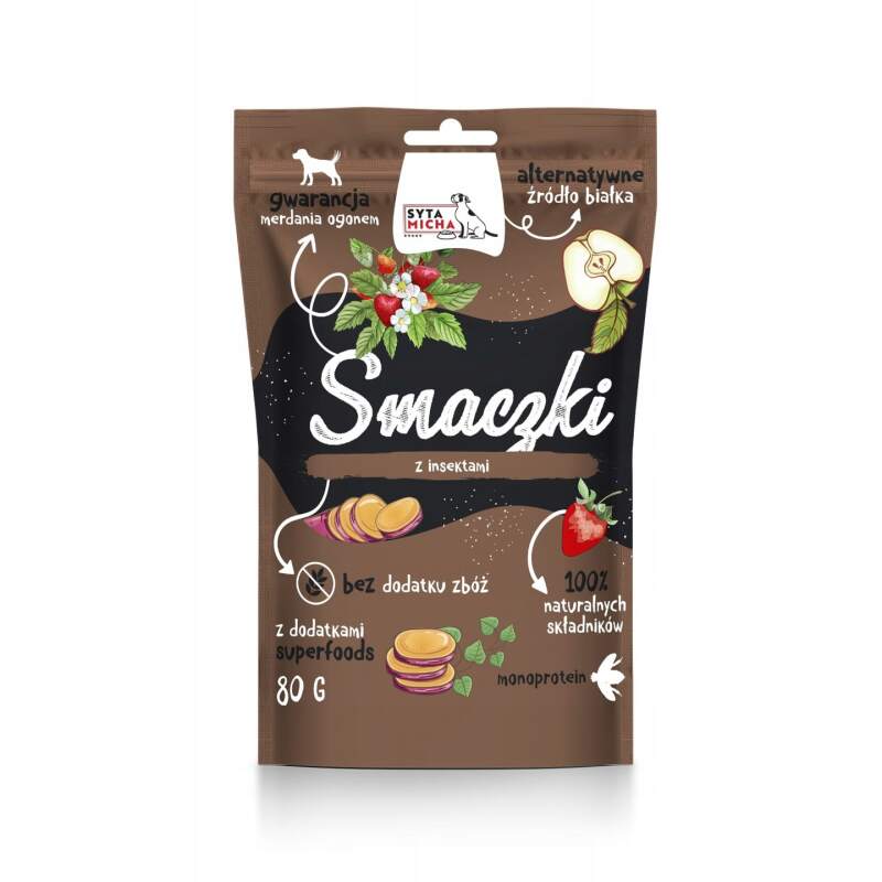 Syta Micha Insect Protein Training Treats with Strawberry 80g
