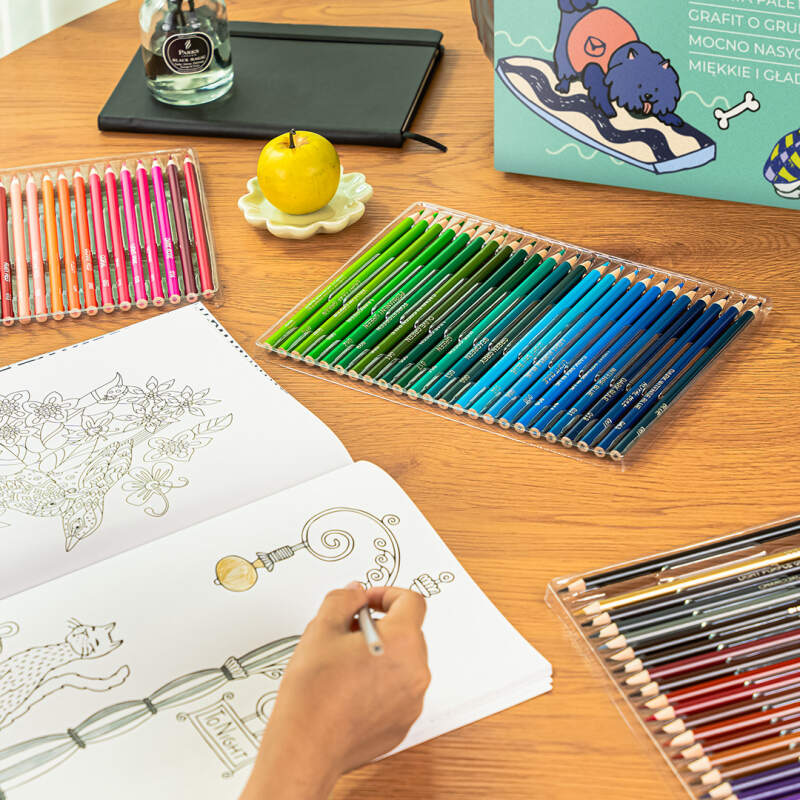 Soft Oil Pastel Pencils Set – 72 Colors in a Case - Image 10