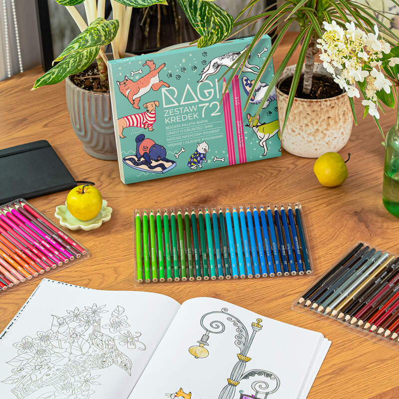 Soft Oil Pastel Pencils Set – 72 Colors in a Case - Image 13