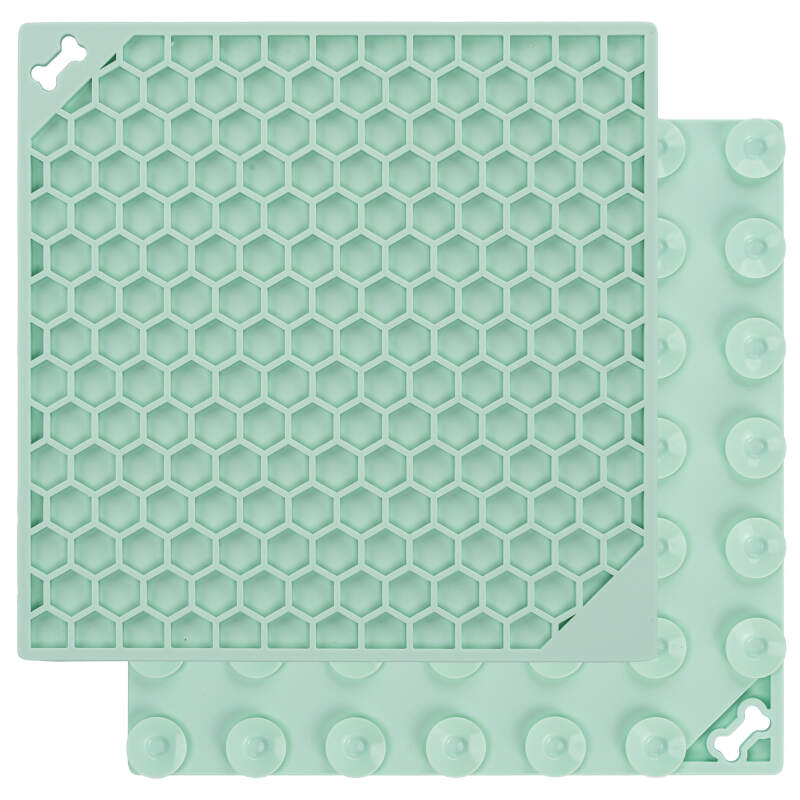 Mint Honeycomb Lick Mat for Dogs & Cats (20x20cm) - Image 3