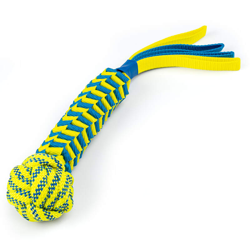 Dog Tug Toy with Weighted Ball and Handle, 40 cm - Image 2