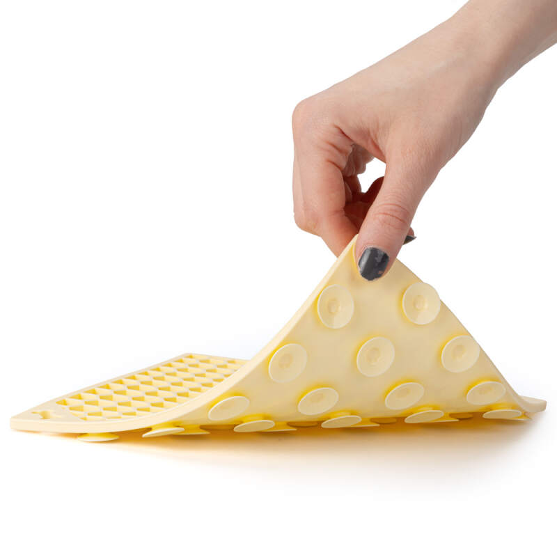 Yellow Honeycomb Lick Mat for Dogs & Cats (20x20cm) - Image 4