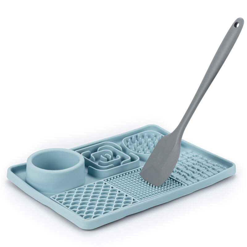 Large Silicone Lick Mat with Spatula (30x20cm) - Image 8