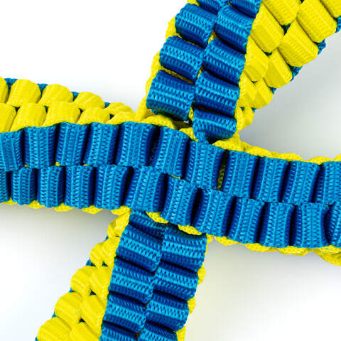 Alternative view of Figure-Eight Dog Tug Toy – Woven Webbing, 25x11 cm