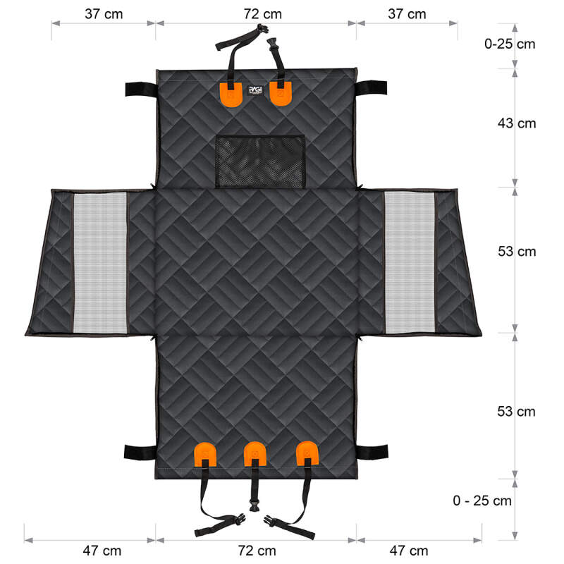 Large Dog Car Seat with Raised Sides (Open Top) - Image 6