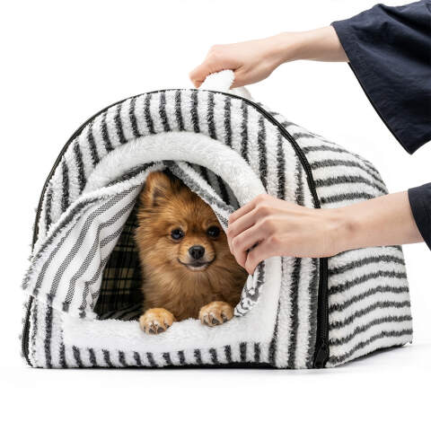 Covered Dog Bed Cave for Small Dogs and Cats