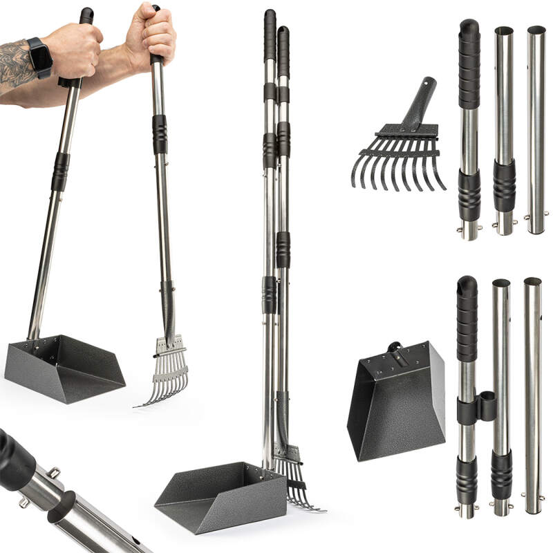 Telescopic Stand-Up Dog Poop Scooper, 95 cm