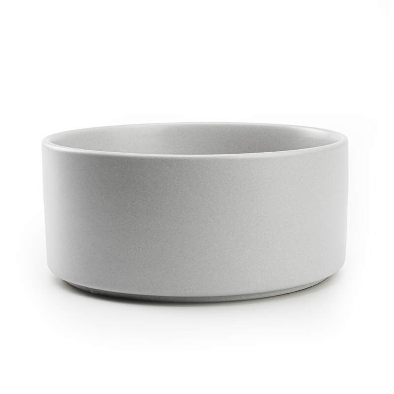 Large Ceramic Dog Bowl 850 ml in Gray - Image 2