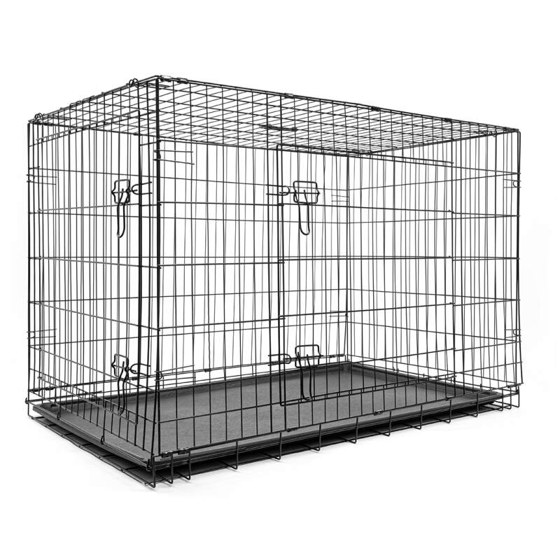 XXL Folding Metal Dog Crate 120x75x81 cm - Image 2
