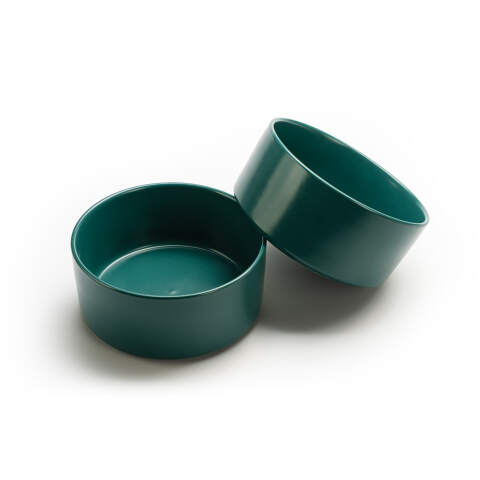 Alternative view of Large Ceramic Dog Bowl 850 ml in Green