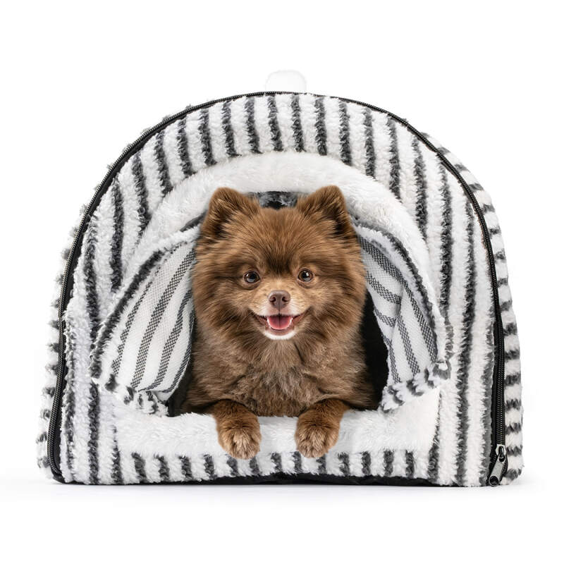 Covered Dog Bed Cave for Small Dogs and Cats - Image 3