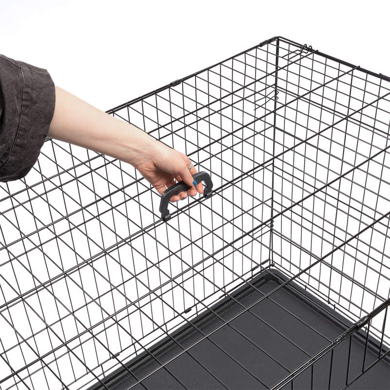 XXL Folding Metal Dog Crate 120x75x81 cm - Image 5